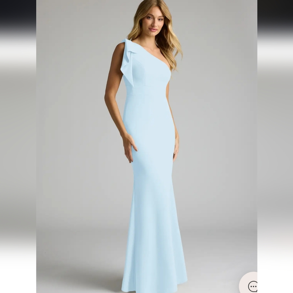 AZAZIE  One-Shoulder Light Blue Dress